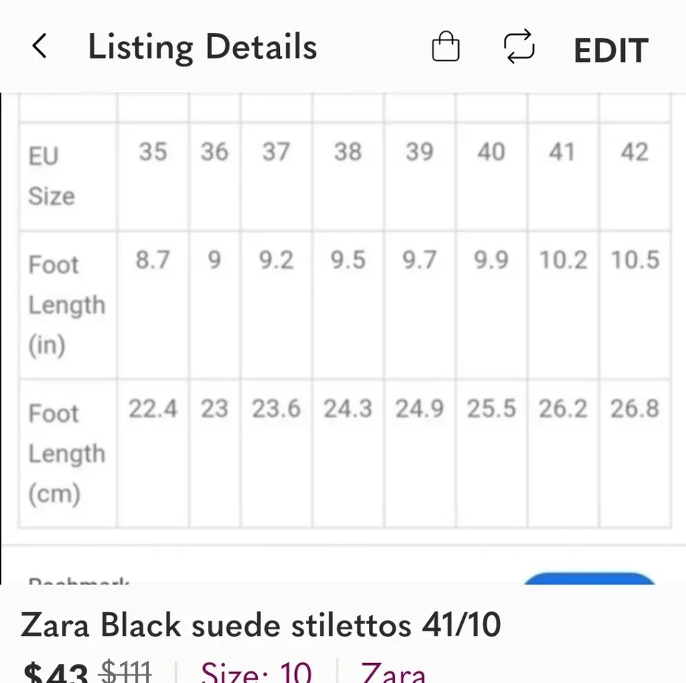 Zara Faux Snakeskin Chelsea Ankle Boots Black Pointed Toe Heeled 38 7.5 - Picture 12 of 12